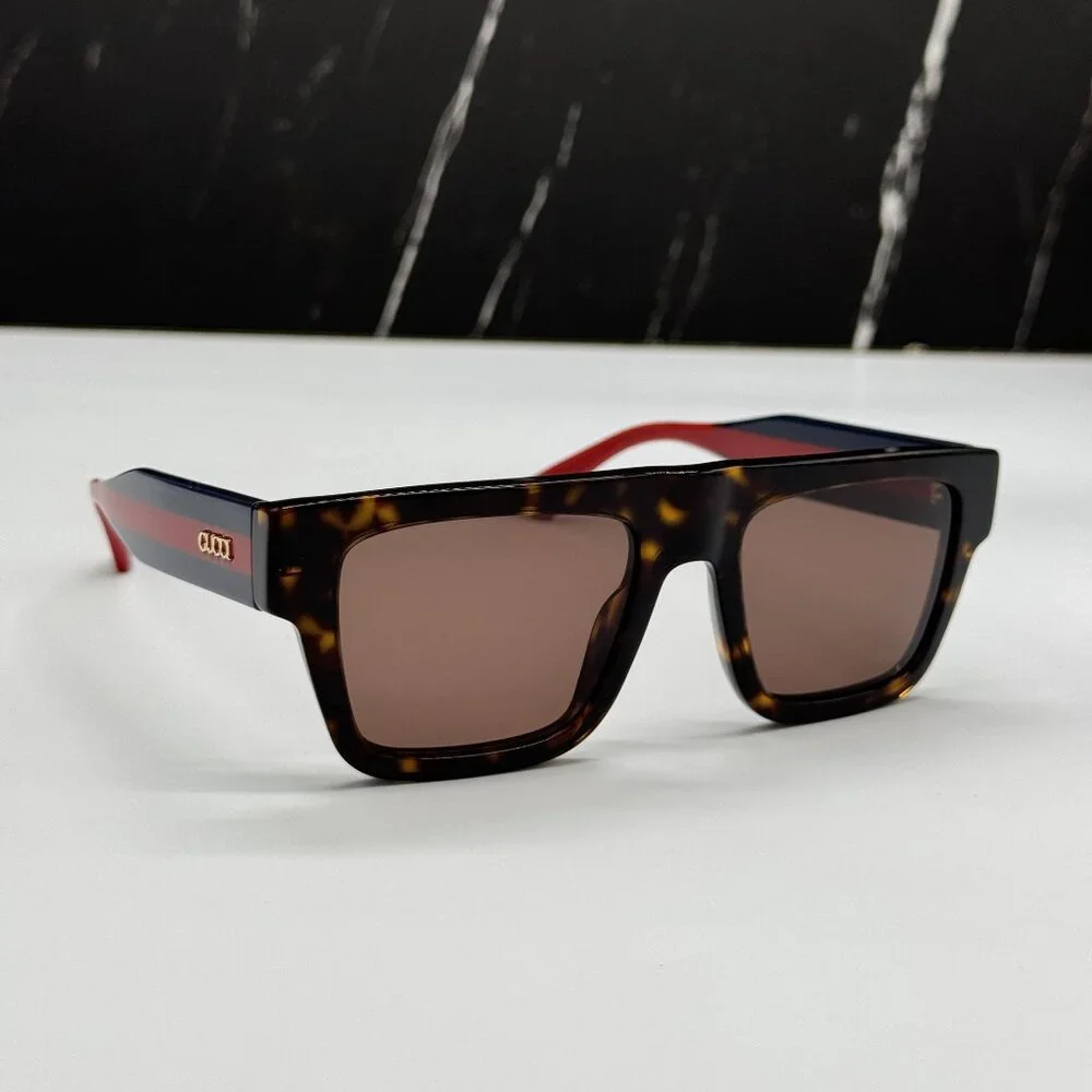 NEW GUCCI GG1868S 002 HAVANA BLUE RED UNISEX SUNGLASSES GUCCI